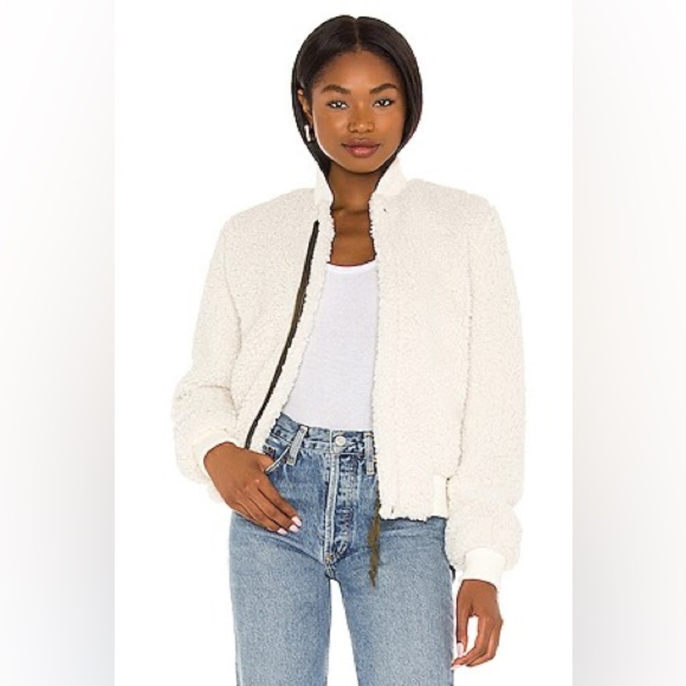 NSF Neil Sherpa Bomber in Black Jacket Large